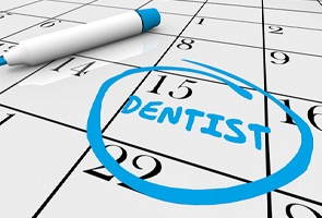 Dentist appointment marked on calendar.